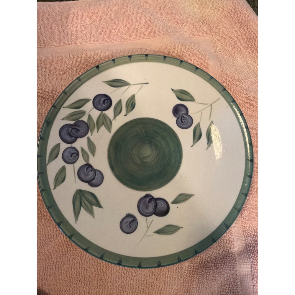 Olive Garden Tabletops Unlimited Blueberry‎ Dinner Plate 10.5 Inch Ceramic Green